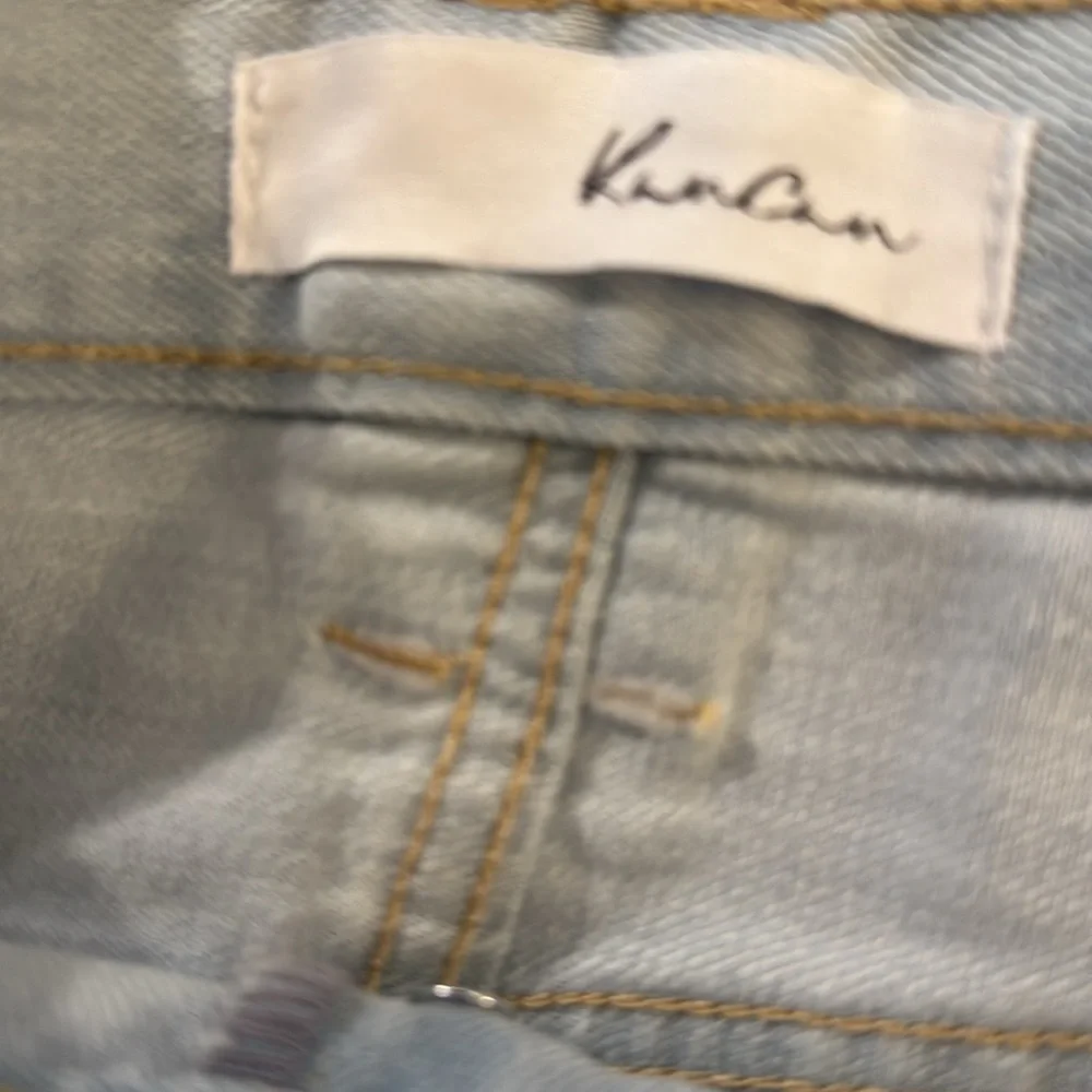 KanCan Light Blue High-Rise Distressed Flare Jeans